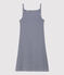 Women's cotton babydoll nightdress SMOKING blue/MARSHMALLOW white