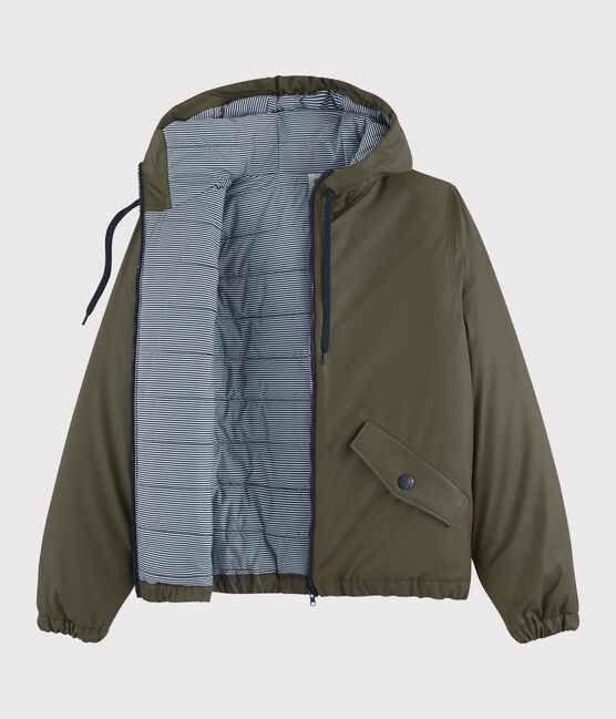 Women's/Men's recycled padded rain jacket LITOP brown