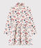 Girl's Long-sleeved Dress MARSHMALLOW white/MULTICO white