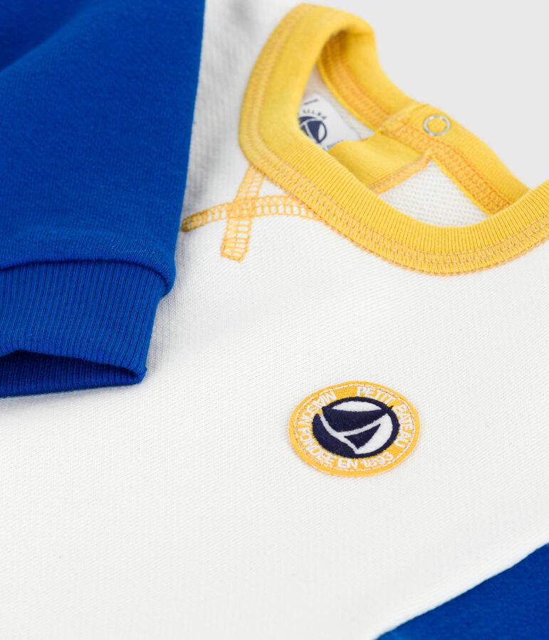 Babies colourblock cotton sweatshirt Ecru/multicolor