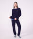 Women's plain cotton terry pyjamas