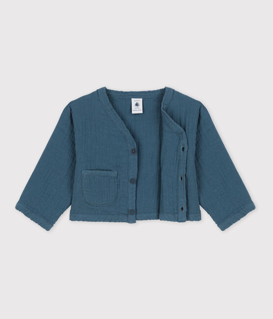 Babies' Cotton Gauze Cardigan DUCKY