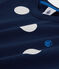 Boys' Short-Sleeved Cotton T-Shirt MEDIEVAL blue/MARSHMALLOW white