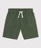 Children's Cotton and Linen Twill Shorts CROCO green