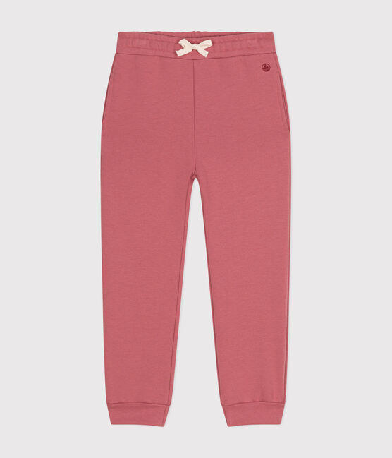 Girls' fleece jogging bottoms ROSEWOOD pink