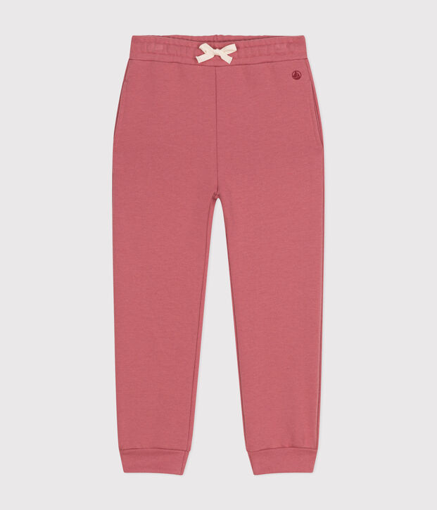 Girls' fleece jogging bottoms pink