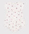 Babies' short-sleeved cotton dress and bloomers printed with hearts AVALANCHE white/MULTICO