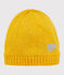 Girls' Woolly Hat BOUDOR yellow/ARGENT
