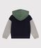 Boys' Fleece Hoodie SMOKING blue/MULTICO white