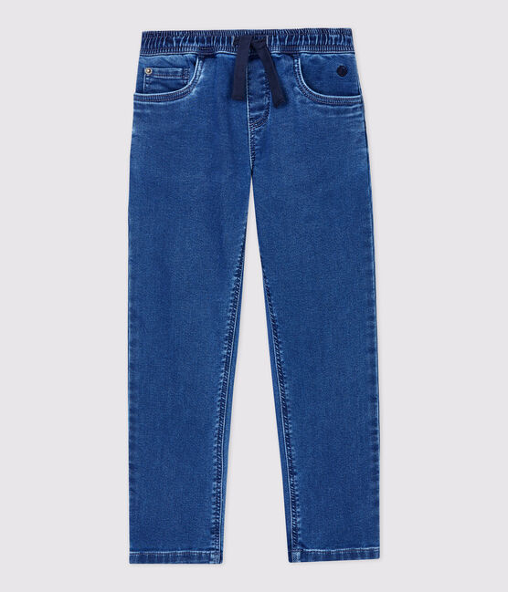Boys' Regular Organic Denim Trousers DENIM BLEU DELAVE blue