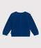 Babies' Knitted Cotton Cardigan INCOGNITO blue