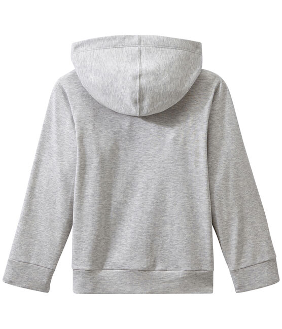 Boy's hooded sweatshirt BELUGA CHINE grey