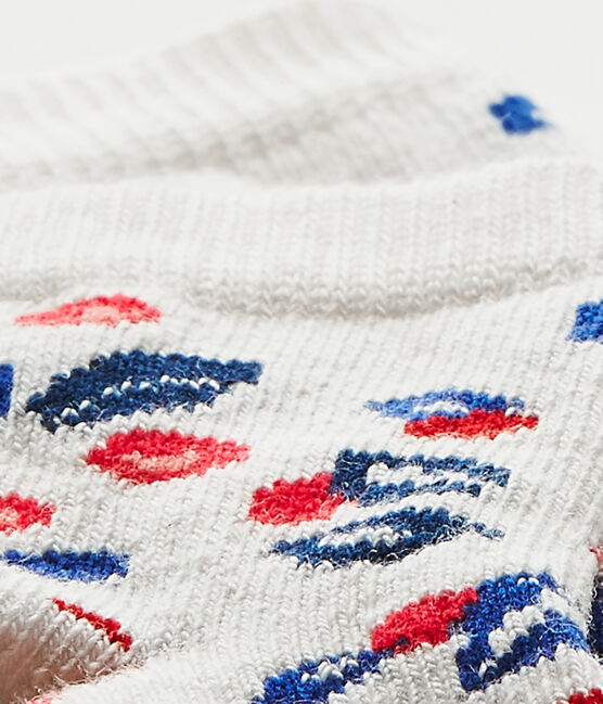 Baby girl's print socks MARSHMALLOW white/MULTICO white