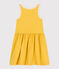 Girls' Sleeveless Cotton Dress NECTAR yellow/AVALANCHE