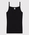 Women's Iconic Organic Cotton Strappy Top NOIR black