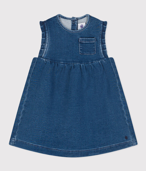 Babies' Eco-Friendly Denim Dress blue