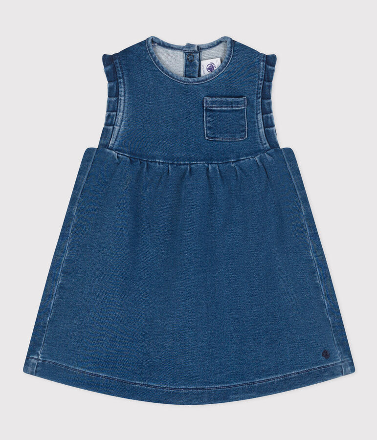 Babies' Eco-Friendly Denim Dress blue