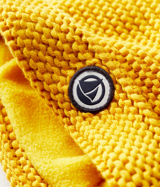 Babies' Pompom Hat BOUDOR yellow