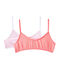 Set of 2 girls' bras LOT white