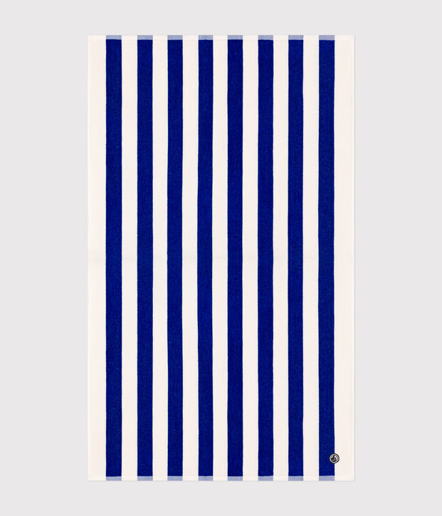 STRIPED TERRY CLOTH BEACH TOWEL multicolor