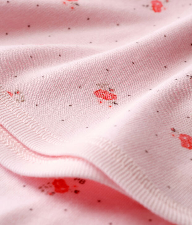 Unisex baby printed blanket pink/multicolor