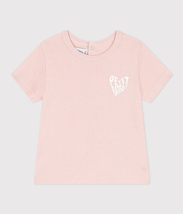 Babies' Cotton Short-Sleeved T-Shirt pink