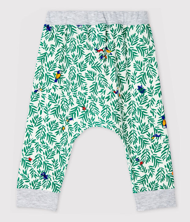 Baby Boys' Print Ribbed Trousers white/multicolor