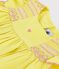 Children's short-sleeved cotton dress yellow