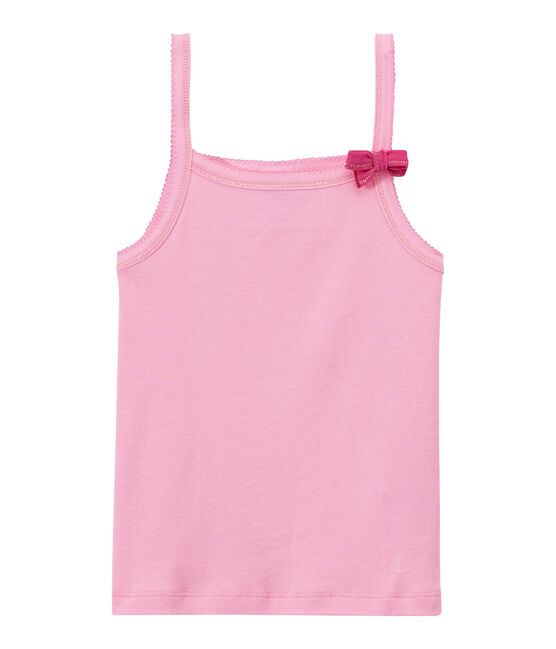 Girls' vest top BABYLONE pink