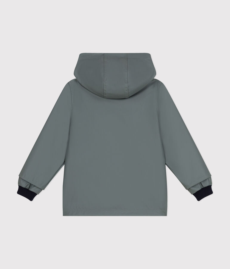 Children's unisex iconic recycled raincoat green