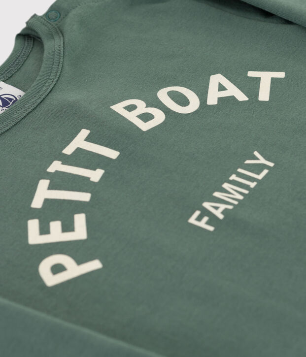 Babies' Long-Sleeved Cotton T-shirt green