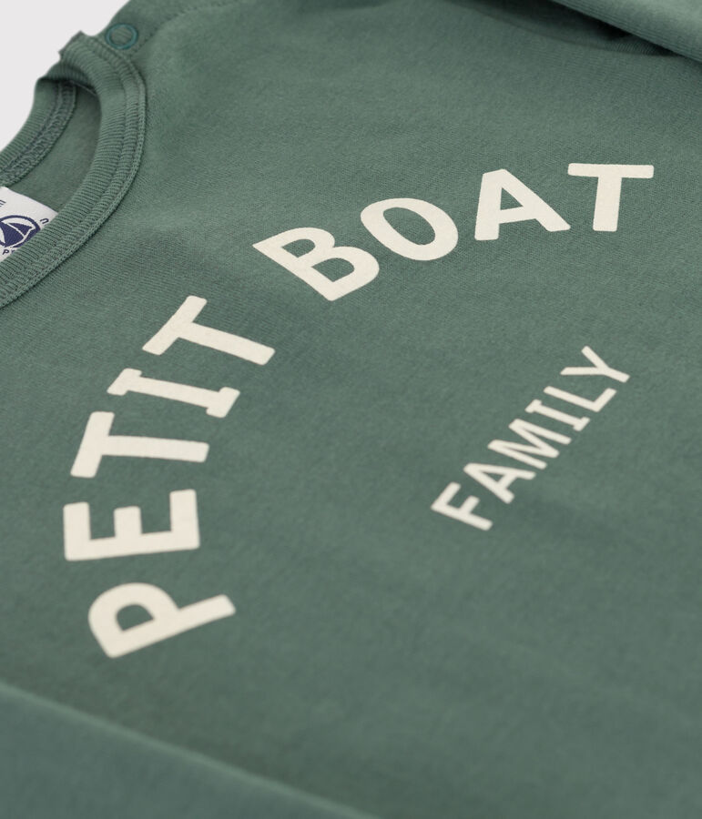 Babies' Long-Sleeved Cotton T-shirt green