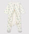 Babies' Organic Cotton Bodyjama MARSHMALLOW white/HERBIER