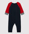 Babies' Fleece Jumpsuit SMOKING blue/TERKUIT red