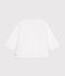 Babies' cotton pique blouse ECUME white
