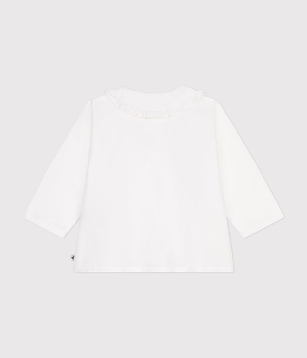 Babies' cotton pique blouse white