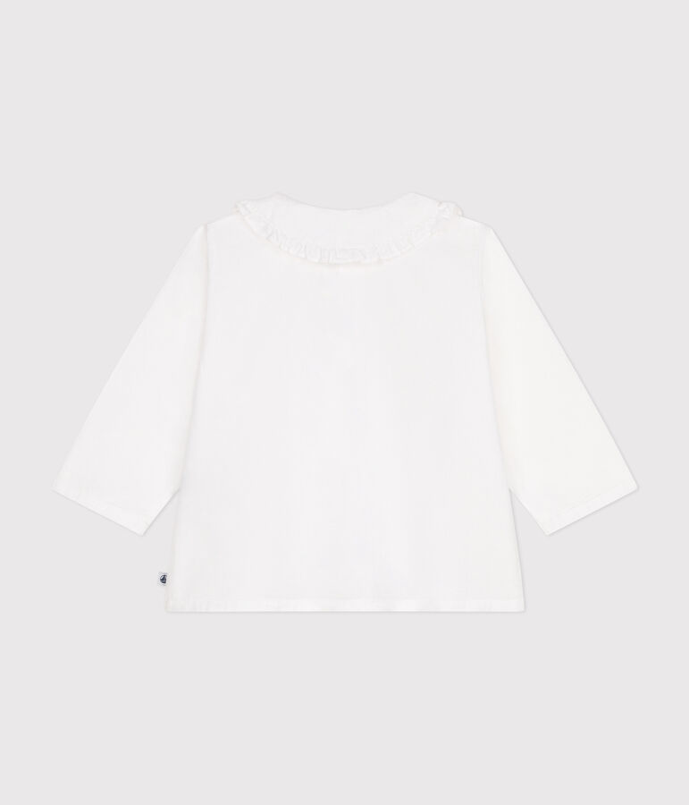 Babies' cotton pique blouse white