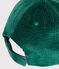Children's cap in plain corduroy green