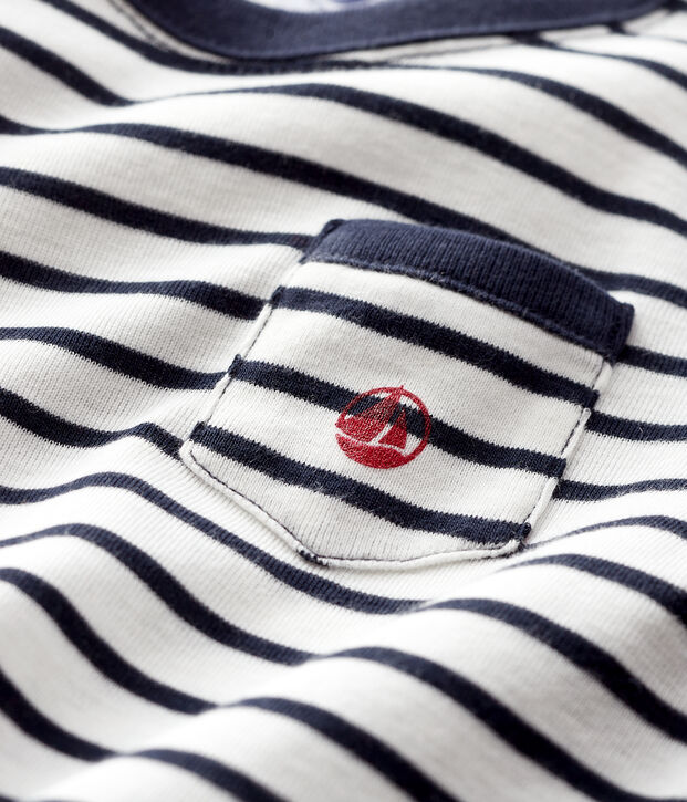 Baby boy's t-shirt white/blue