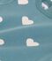 Babies' Cotton Heart Print Short-Sleeved T-Shirt green/ecru