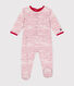 Babies' velour sleepsuit