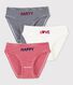 Girls' Striped Briefs - 3-Piece Set