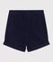 Babies' plain cotton shorts blue