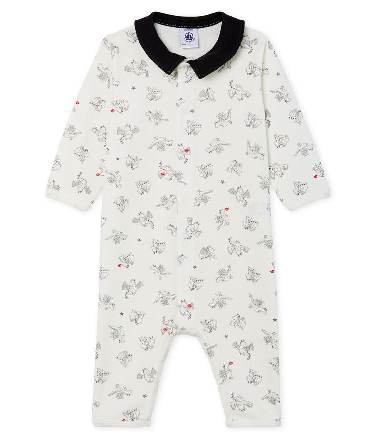 Baby Boys' Footless Ribbed Sleepsuit white/multicolor