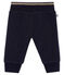 Baby girl's shiny cotton sweatshirt trousers SMOKING blue/DORE yellow