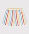 Babies' stripy swim shorts white/multicolor