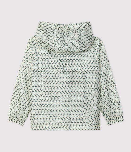 Girls' Recycled Polyester Mid-Length Windcheater AVALANCHE white/BRUT