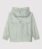 Girls' Recycled Polyester Mid-Length Windcheater AVALANCHE white/BRUT
