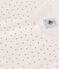 Children's Small Heart Motif Cotton Nightdress MARSHMALLOW white/PAPAYE