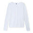 Women's long-sleeved V-neck striped tee